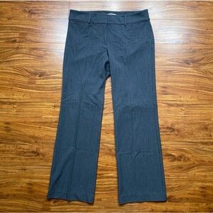 LOFT Women Gray Midrise Original Dress Trouser Pant Size 8 Career Preppy Classic